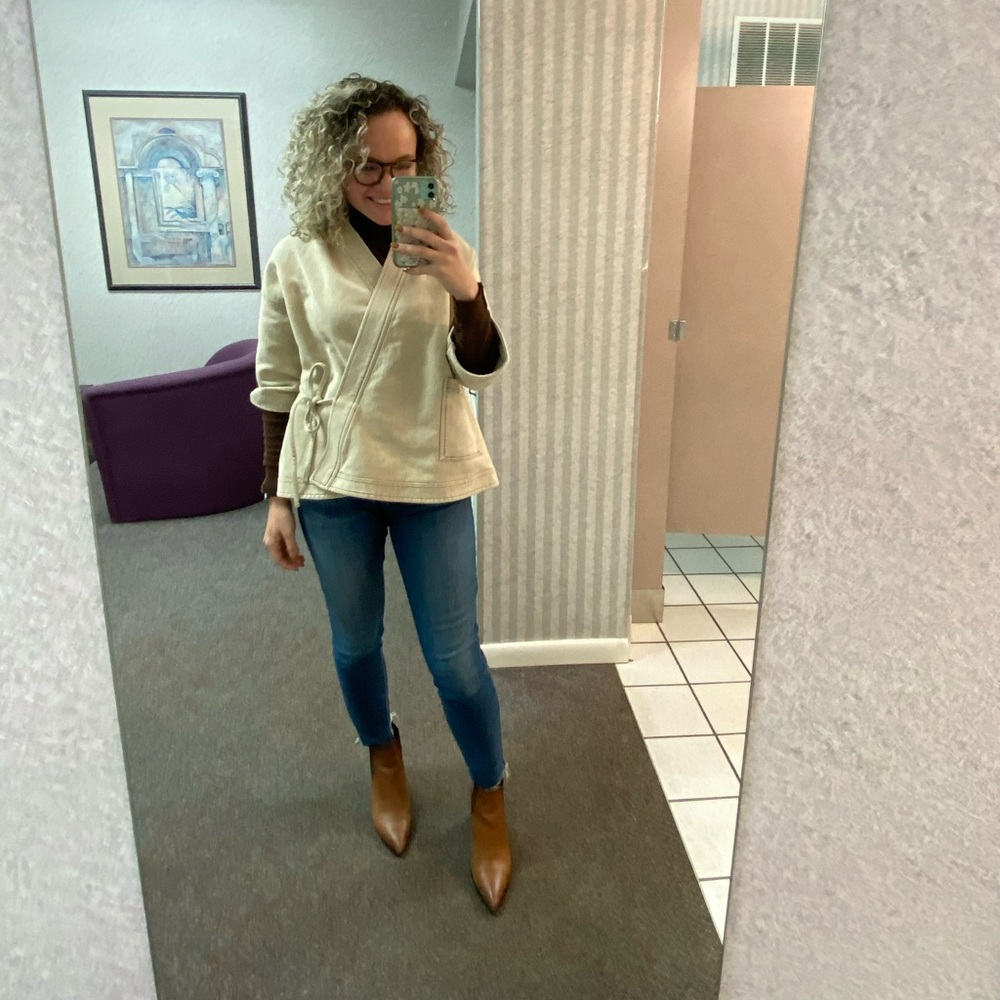 Tan Wrap Cardigan
